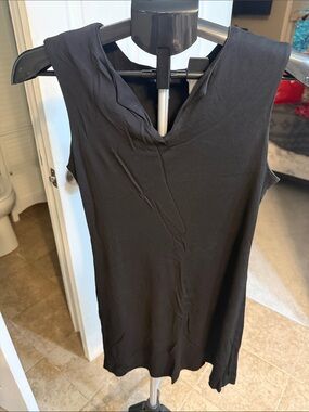 Black Sleeveless V-Neck dress - Banana Republic